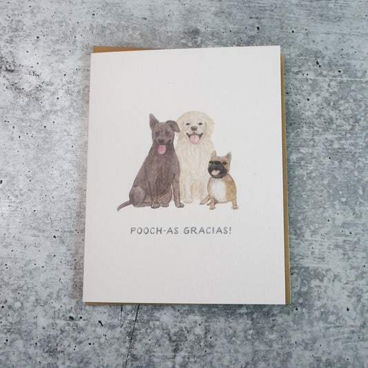 "Pooch-as Gracias!" Card