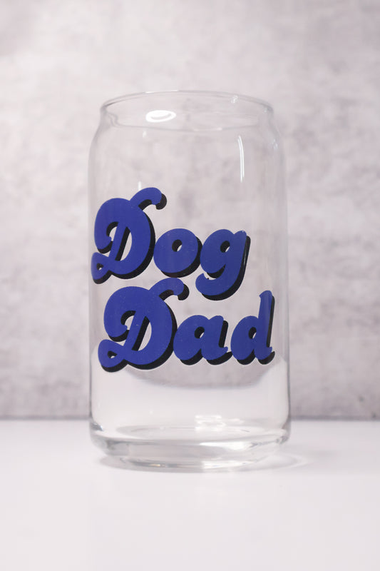 Dog Dad Drinking Glass