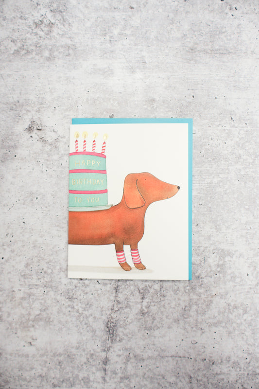 Dachshund Birthday Card