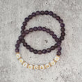 Load image into Gallery viewer, Purple Beaded Bracelets