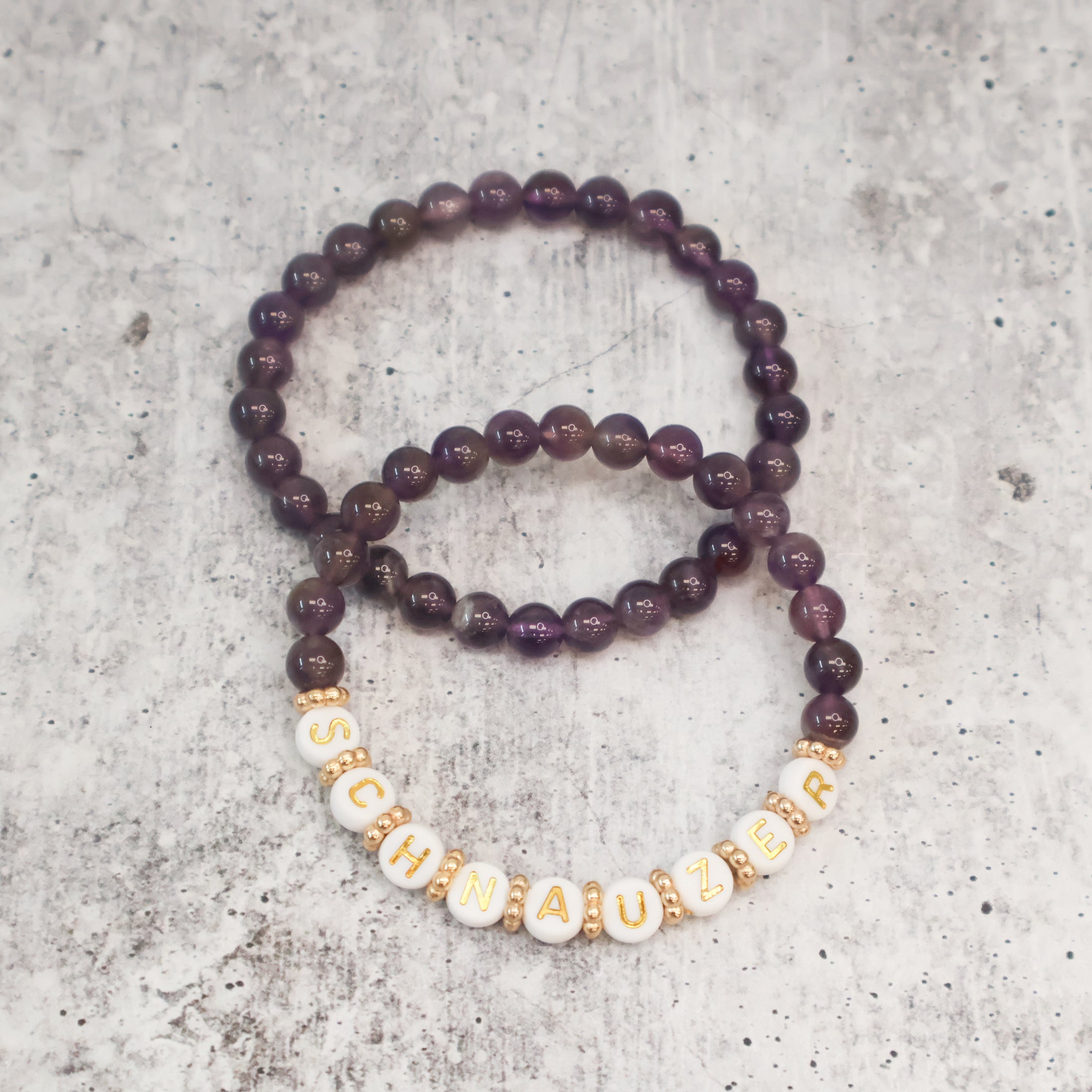 Purple Beaded Bracelets