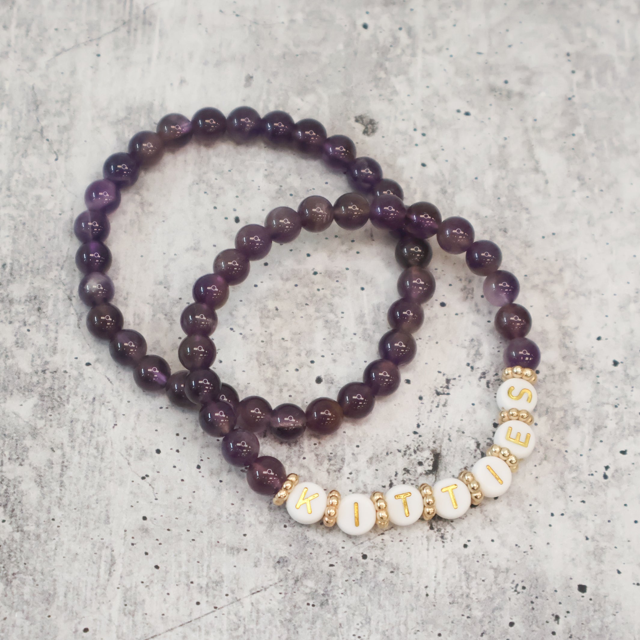 Purple Beaded Bracelets