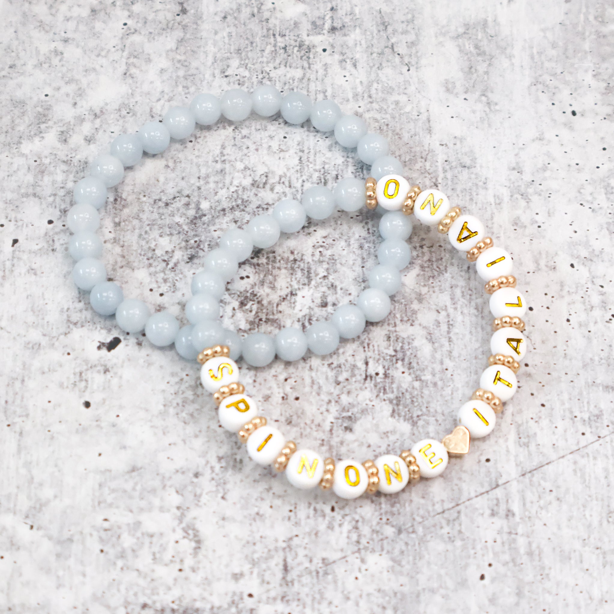 Blue Beaded Bracelets