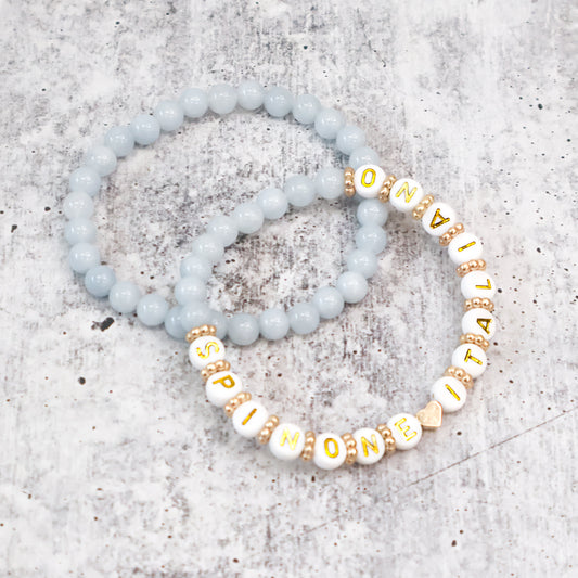 Blue Beaded Bracelets
