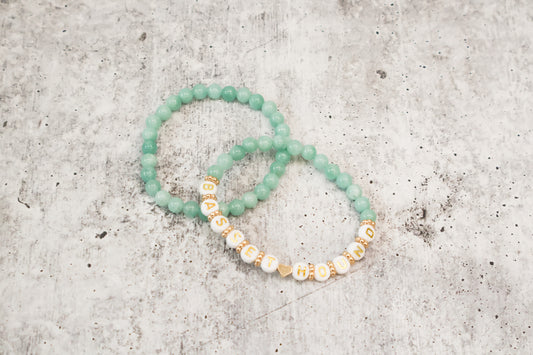 Green Beaded Bracelets