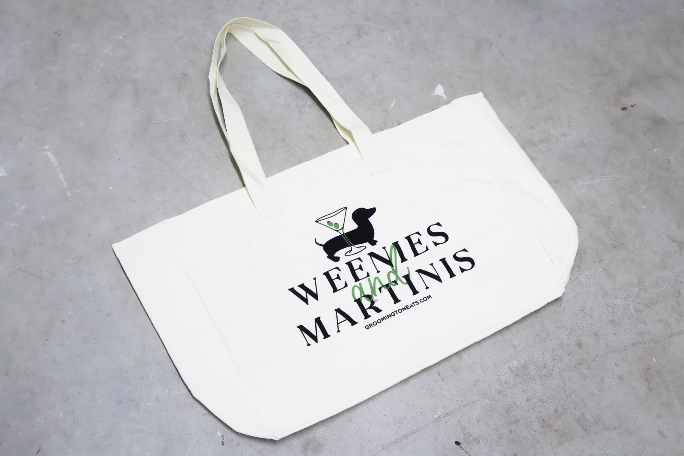 "Weenies And Martinis" Tote Bag
