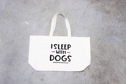 "I Sleep With Dogs" Tote Bag