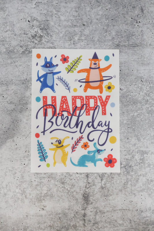 Edible Birthday Card