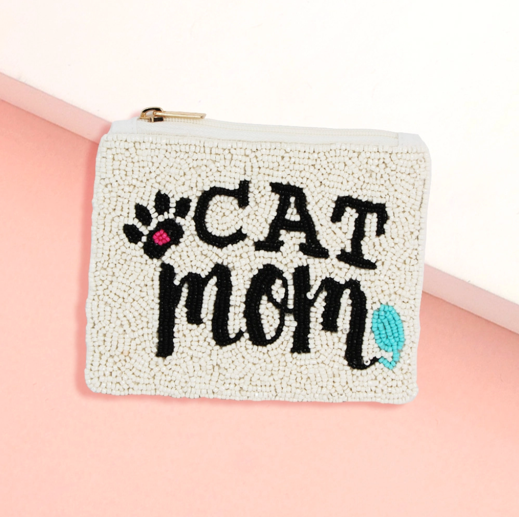 Cat Mom Mini Pouch