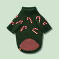 Load image into Gallery viewer, Candy Canes Holiday Dog Sweater