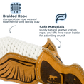 Load image into Gallery viewer, TALL TAILS DOG NATURAL LEATHER QUACKER 15 INCHES