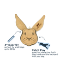 Load image into Gallery viewer, Scrappy Rabbit Dog Toy