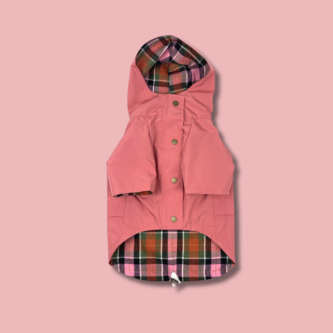 Dog Rain Jacket - Dusty Rose