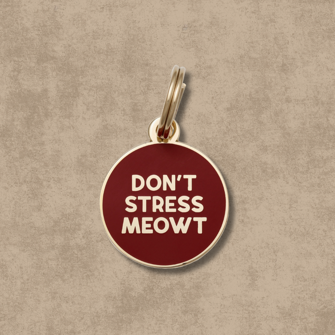 Don't Stress Meowt Pet Id Tag