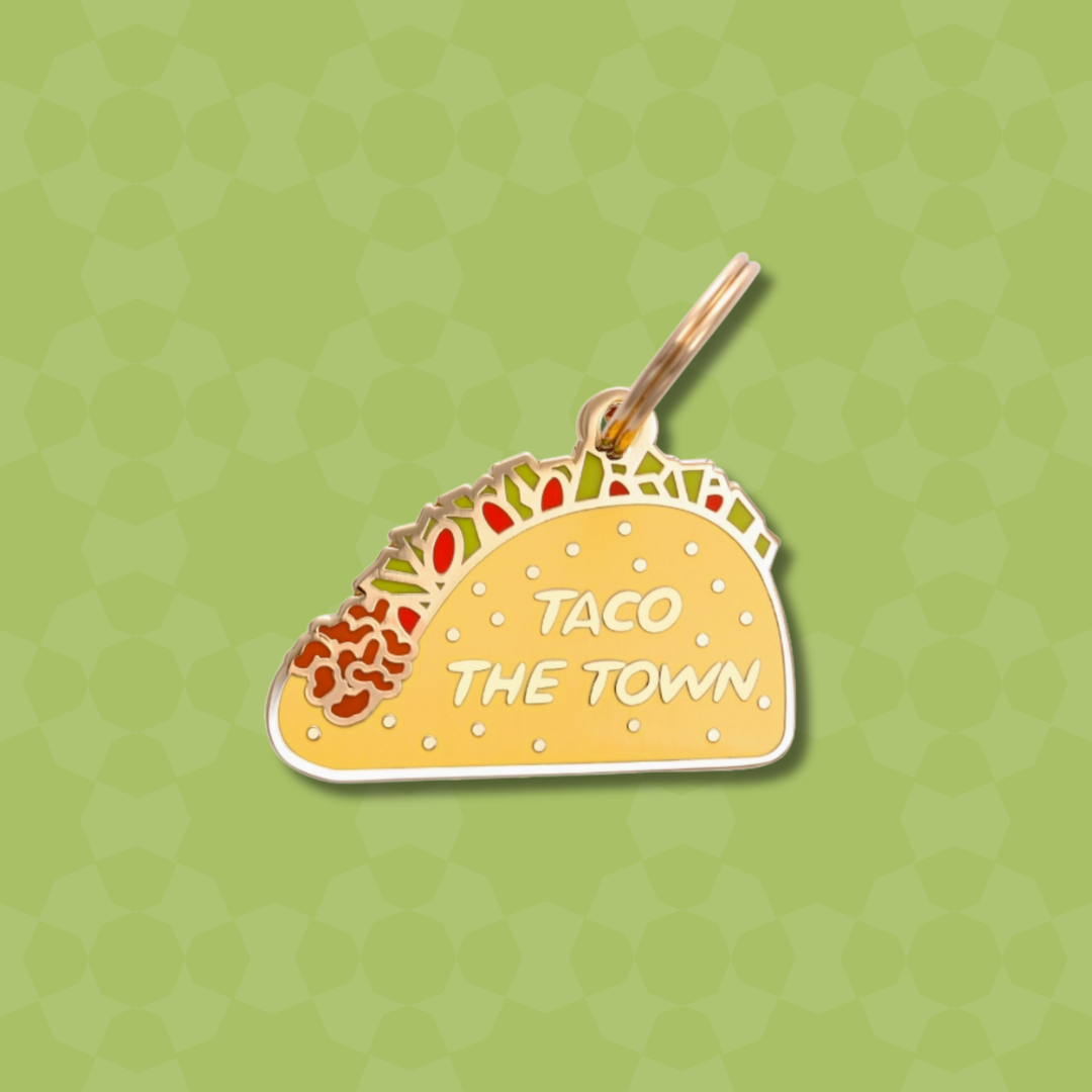 Taco The Town Pet Id Tag