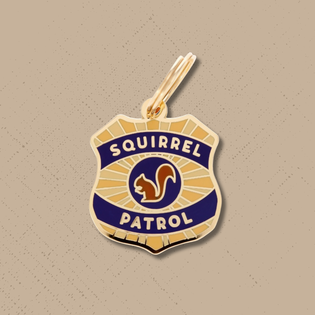 Squirrel Patrol Pet Id Tag