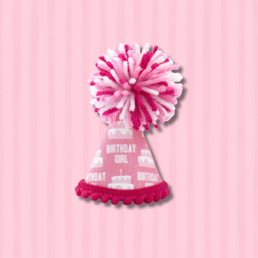 Pink Birthday Girl Party Hats