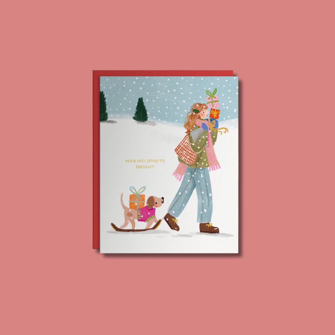Making Spirits Bright Christmas Card