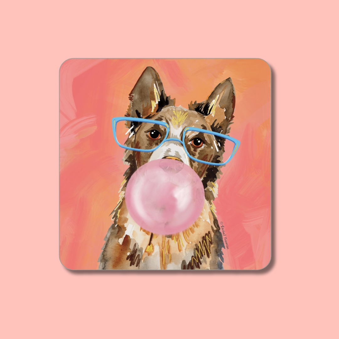 Puppy Bubble on the Bright Side Coaster