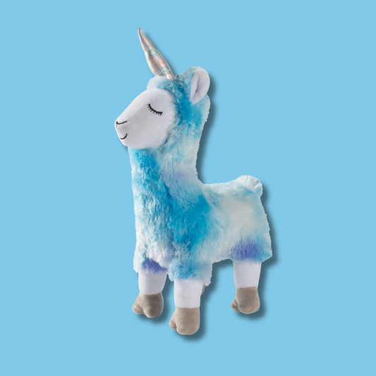 Plush Dog Toy - Cool Blues Unicorn