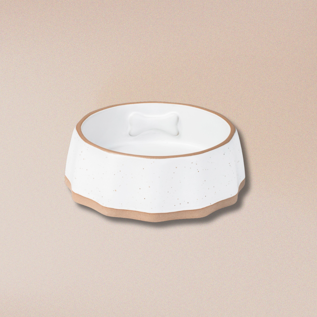 Small Ivory Pet Bowl