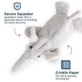 Load image into Gallery viewer, Stuffless Elephant Squeaker Dog Toy