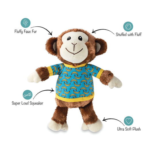 Coco Bananas Plush Dog Toy