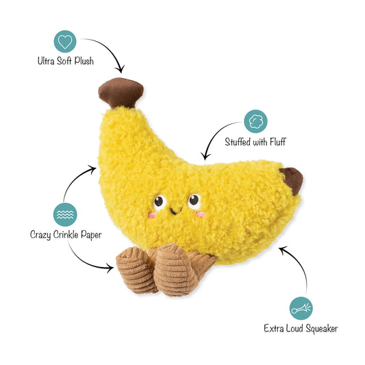 Head Over Peels For You Plush Dog Toy