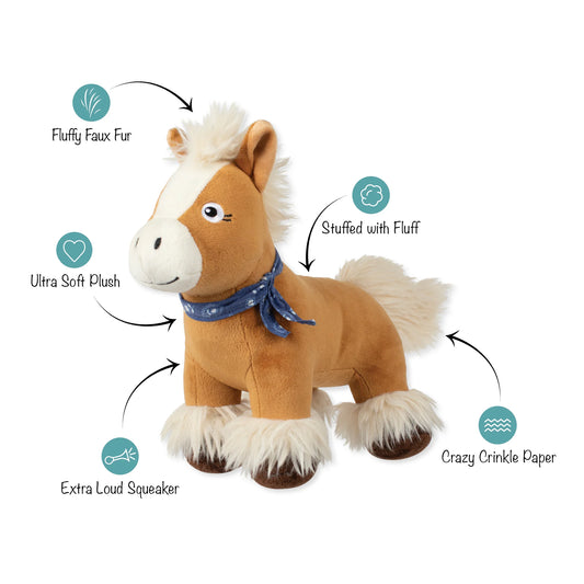 Hay There, Cutie! Plush Dog Toy