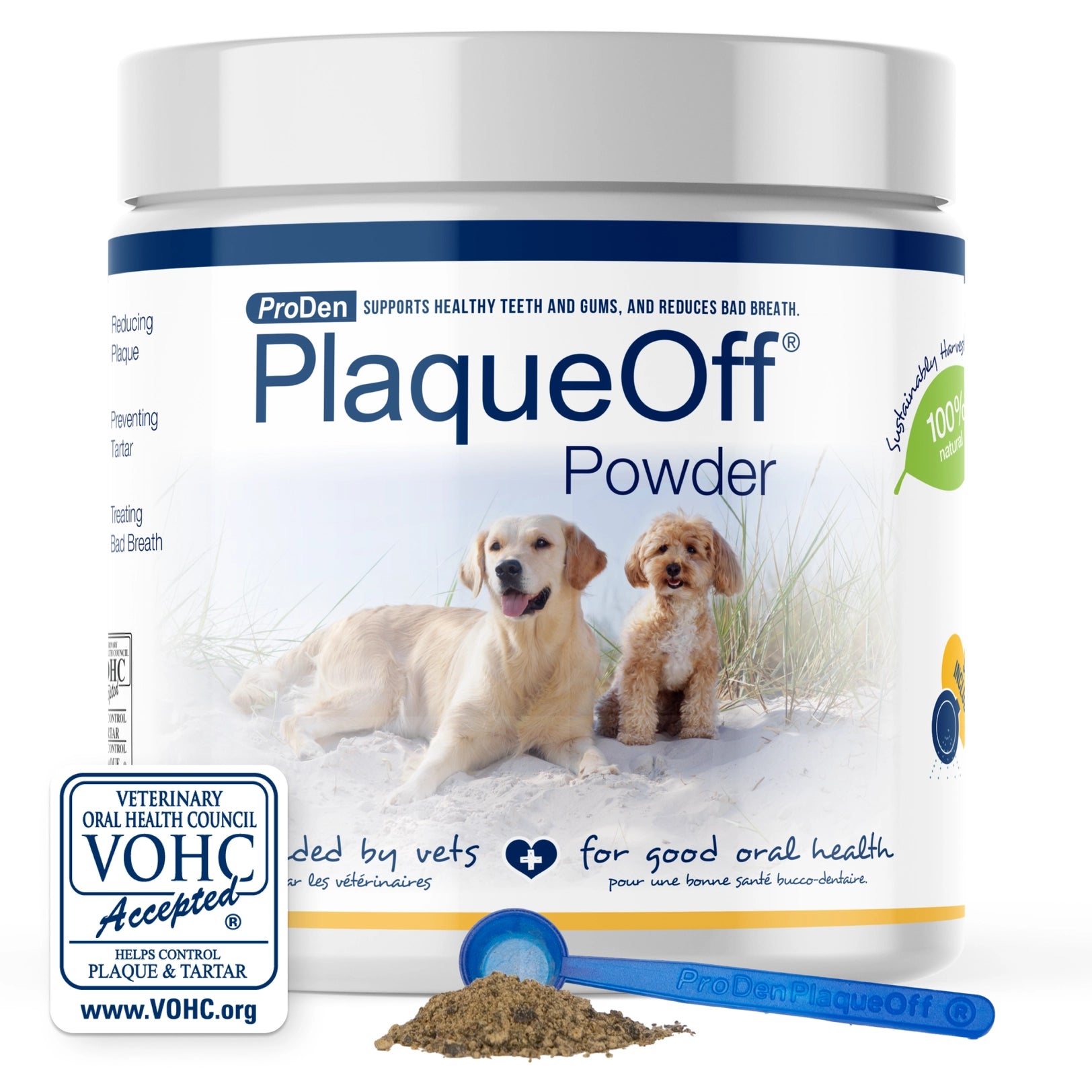 PRODEN DOG & CAT PLAQUEOFF POWDER 420 GRAMS MINI TUB