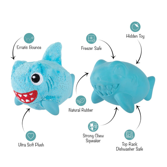 Out Of The Blue Rubber/Plush Dog Toy