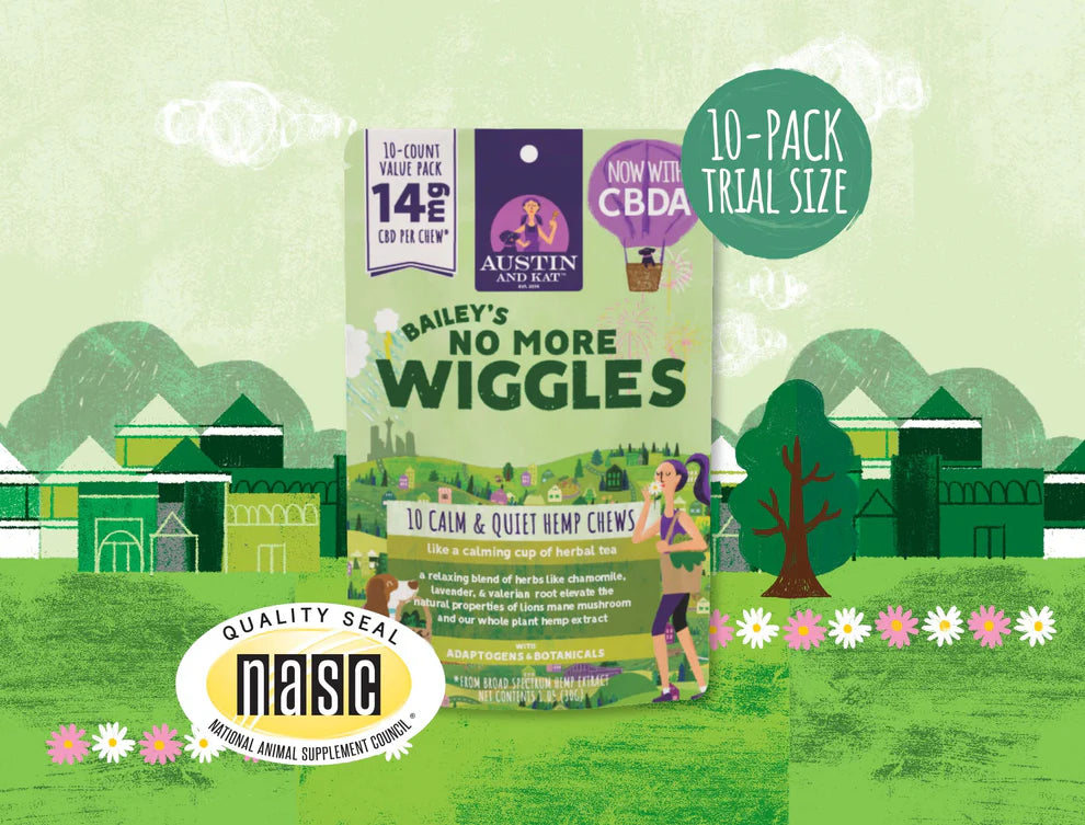 AUSTIN & KAT DOG NO WIGGLE CHEW 14MG - 10 PACK