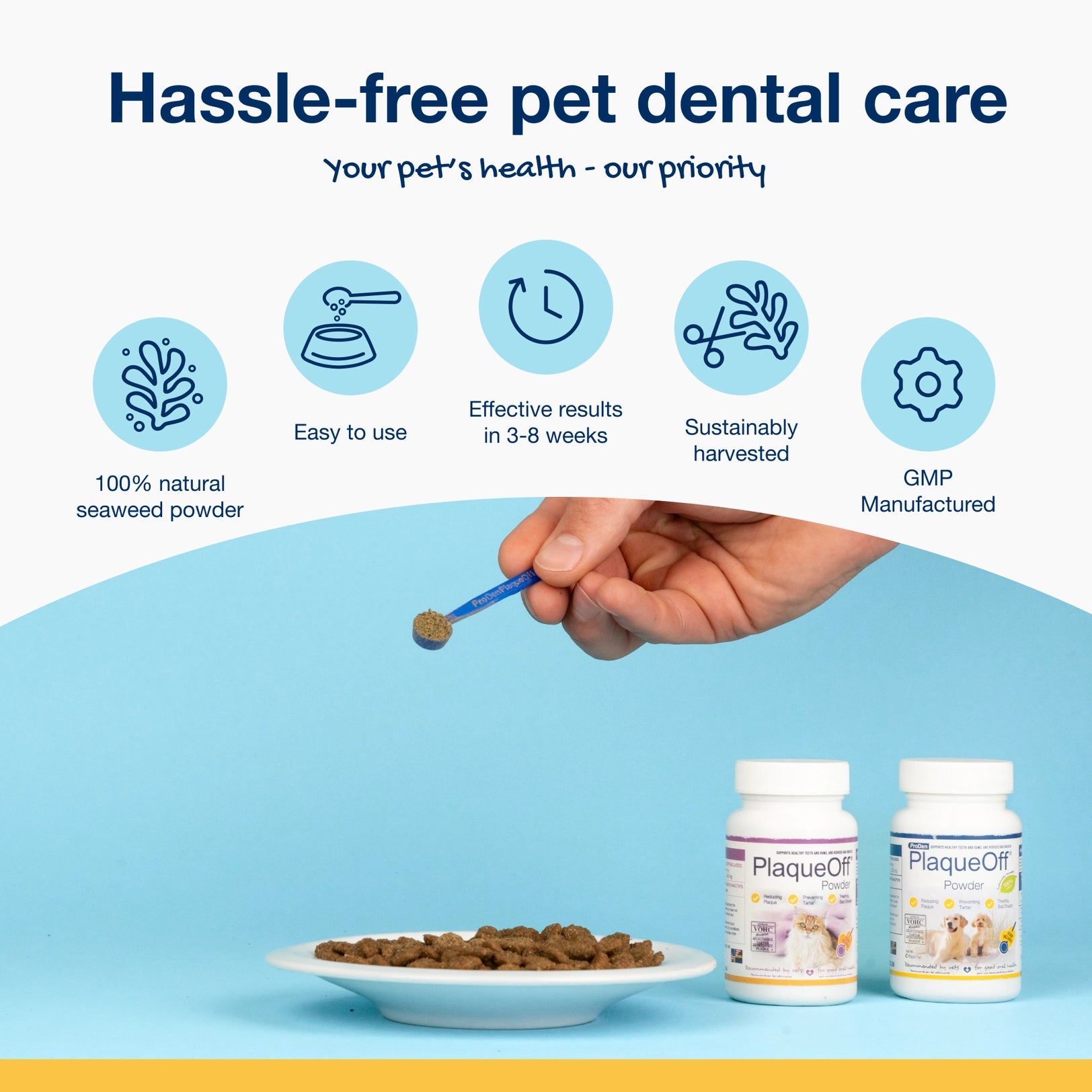 PRODEN DOG & CAT PLAQUEOFF POWDER 420 GRAMS MINI TUB