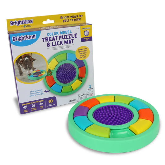 Color Wheel Treat Puzzle & Lick Mat