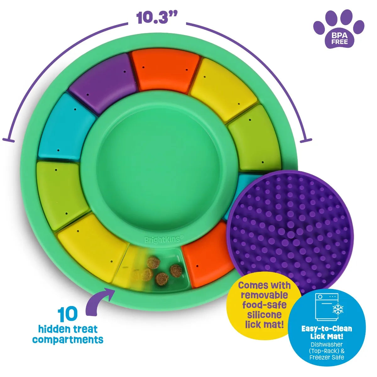 Color Wheel Treat Puzzle & Lick Mat