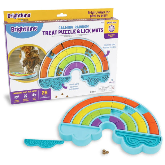 Calming Rainbow Treat Puzzle & Lick Mats