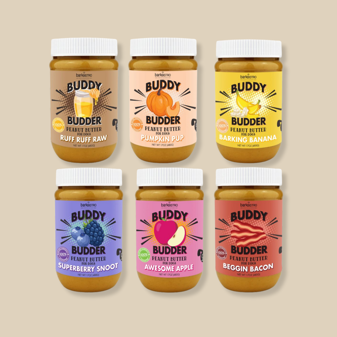 Dog Peanut Butter Buddy Budders Jars