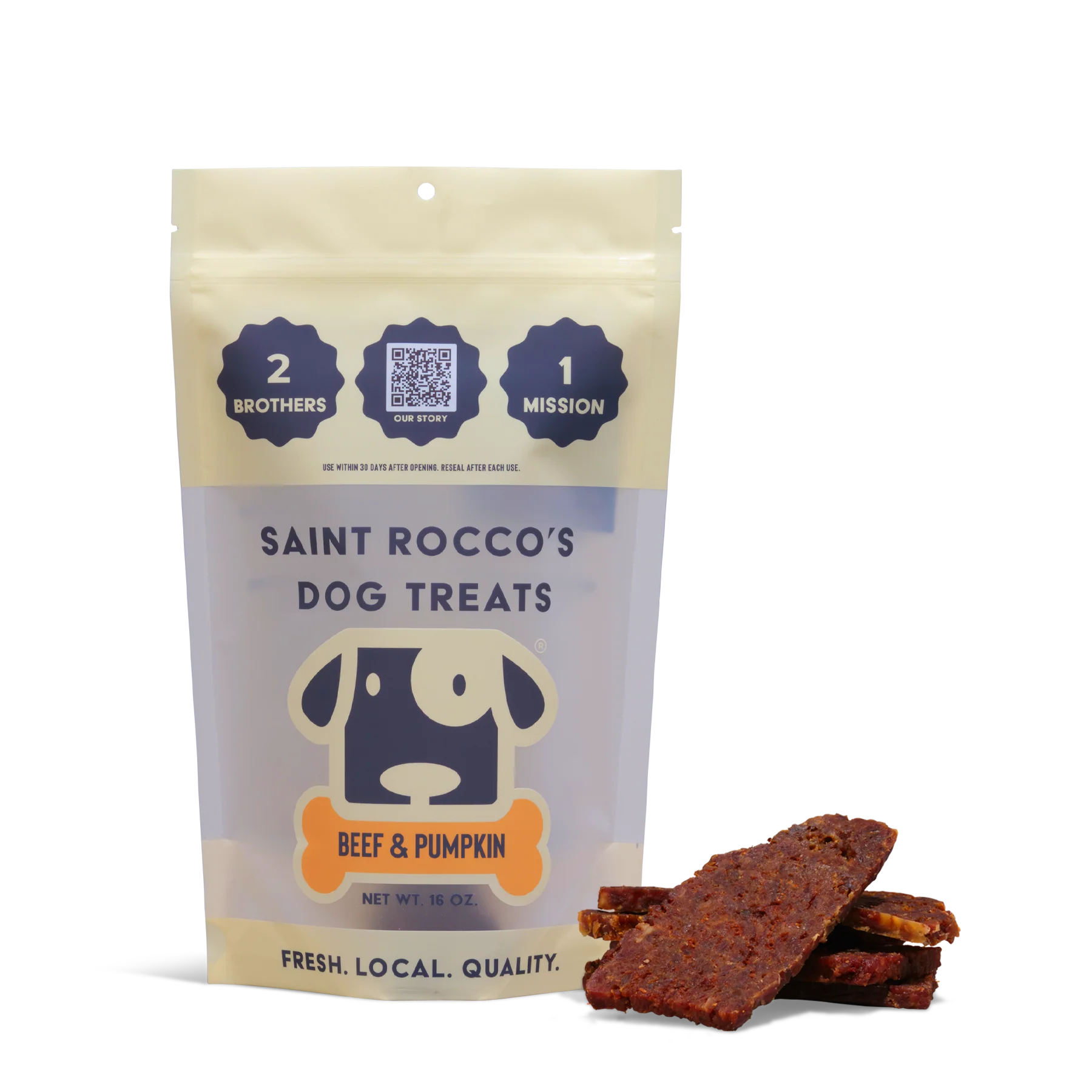 Saint Rocco's - Beef & Pumpkin Treats (8oz)