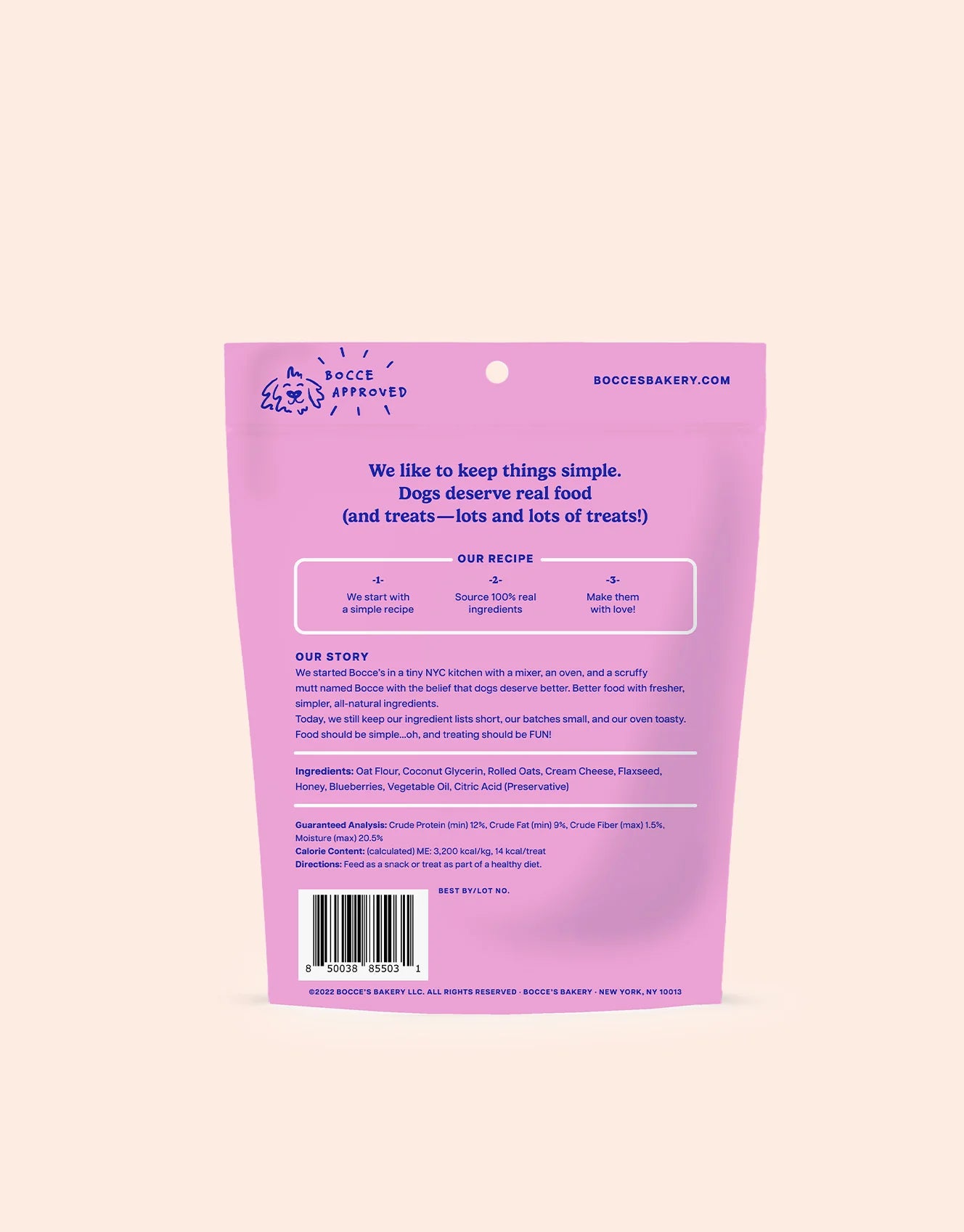 Bocce's Berries & Cream - Soft & Chewy Treats