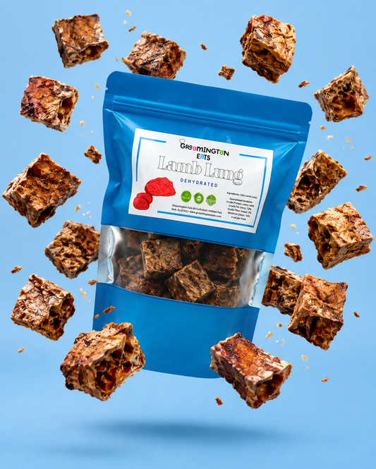 Dehydrated Lamb Lung Cubes - Groomington Eats