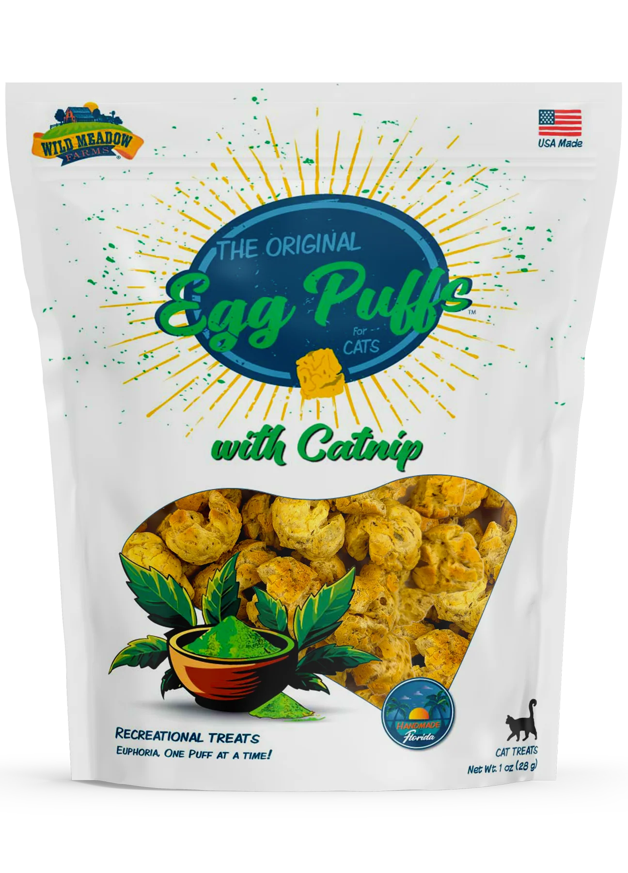 Egg Puffs for Cats with Catnip
