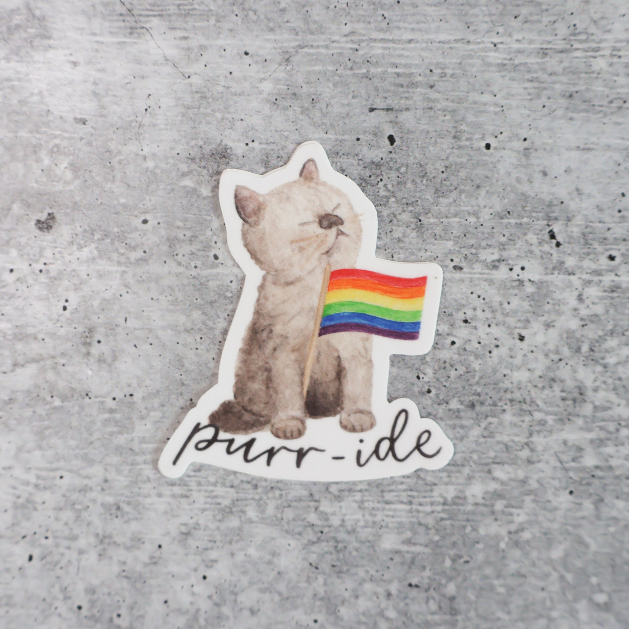 Purr-ide Sticker