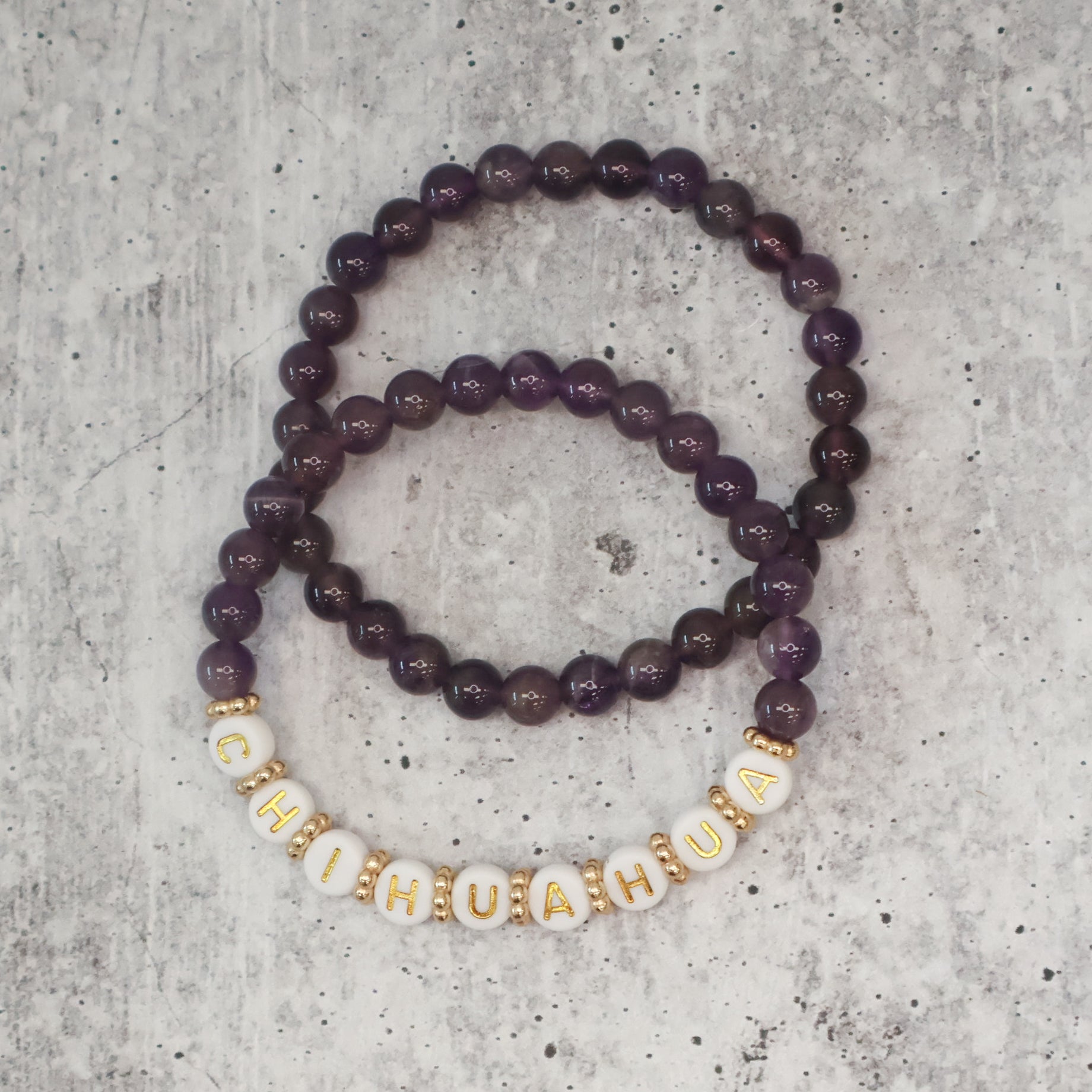 Purple Beaded Bracelets