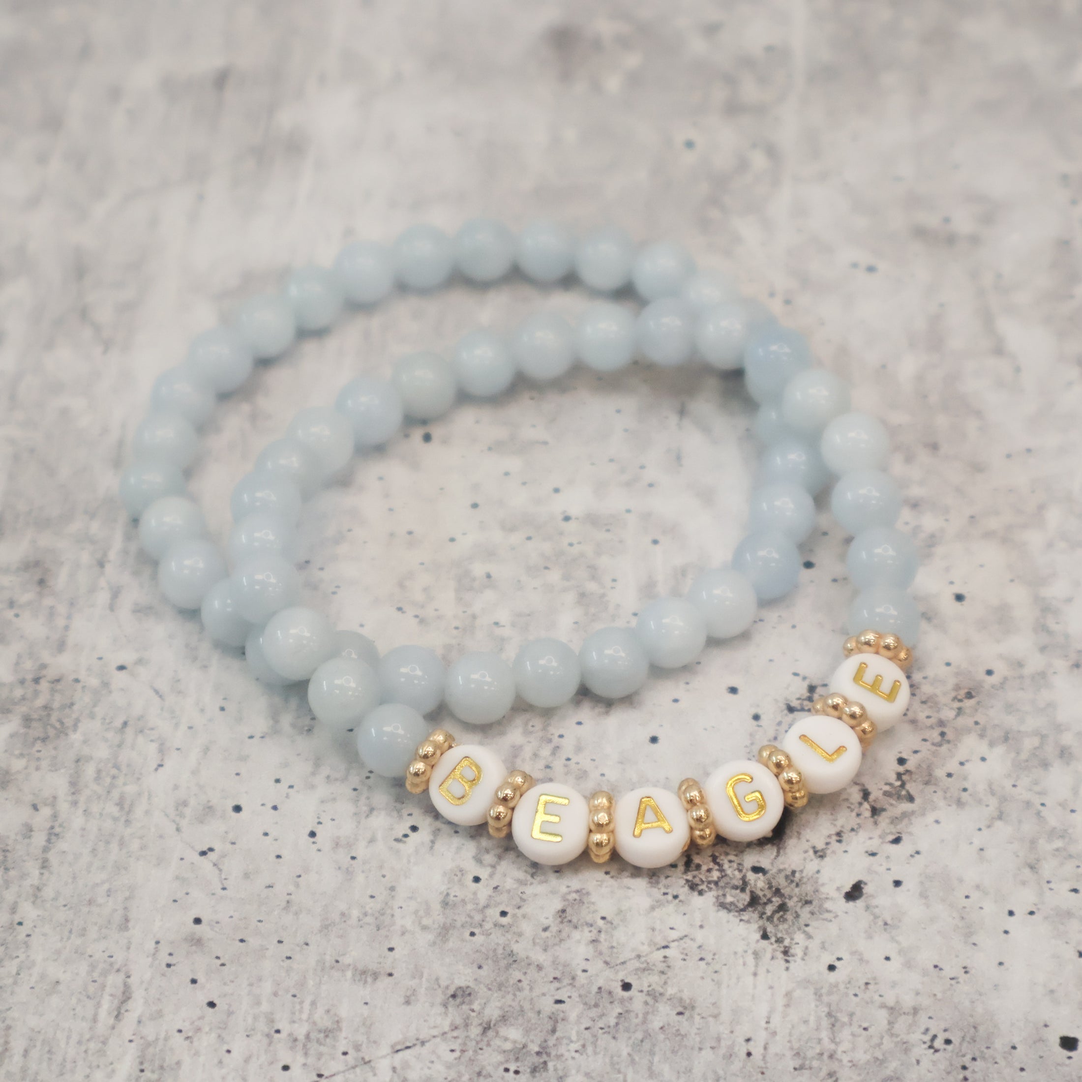 Blue Beaded Bracelets