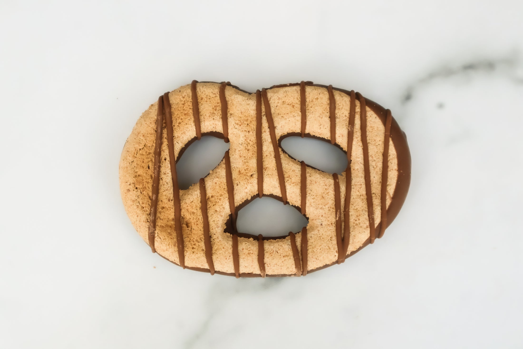 Chocolate Drizzle Pretzel Cookie