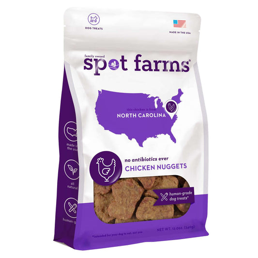 SPOT FARMS DOG NATURAL GRAIN FREE CHICKEN NUGGETS 12OZ