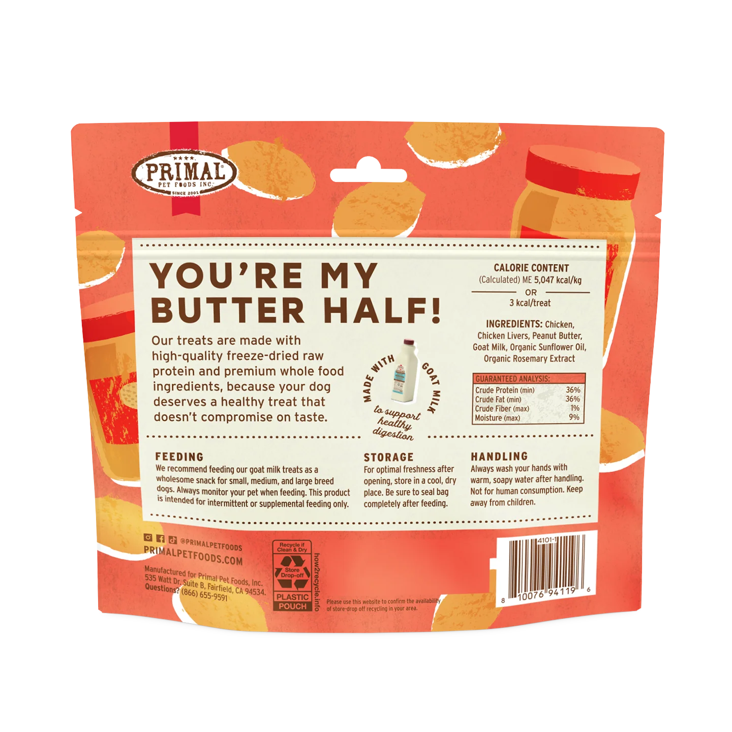 Freeze-Dried Raw Dog Treats - You're My Butter Half