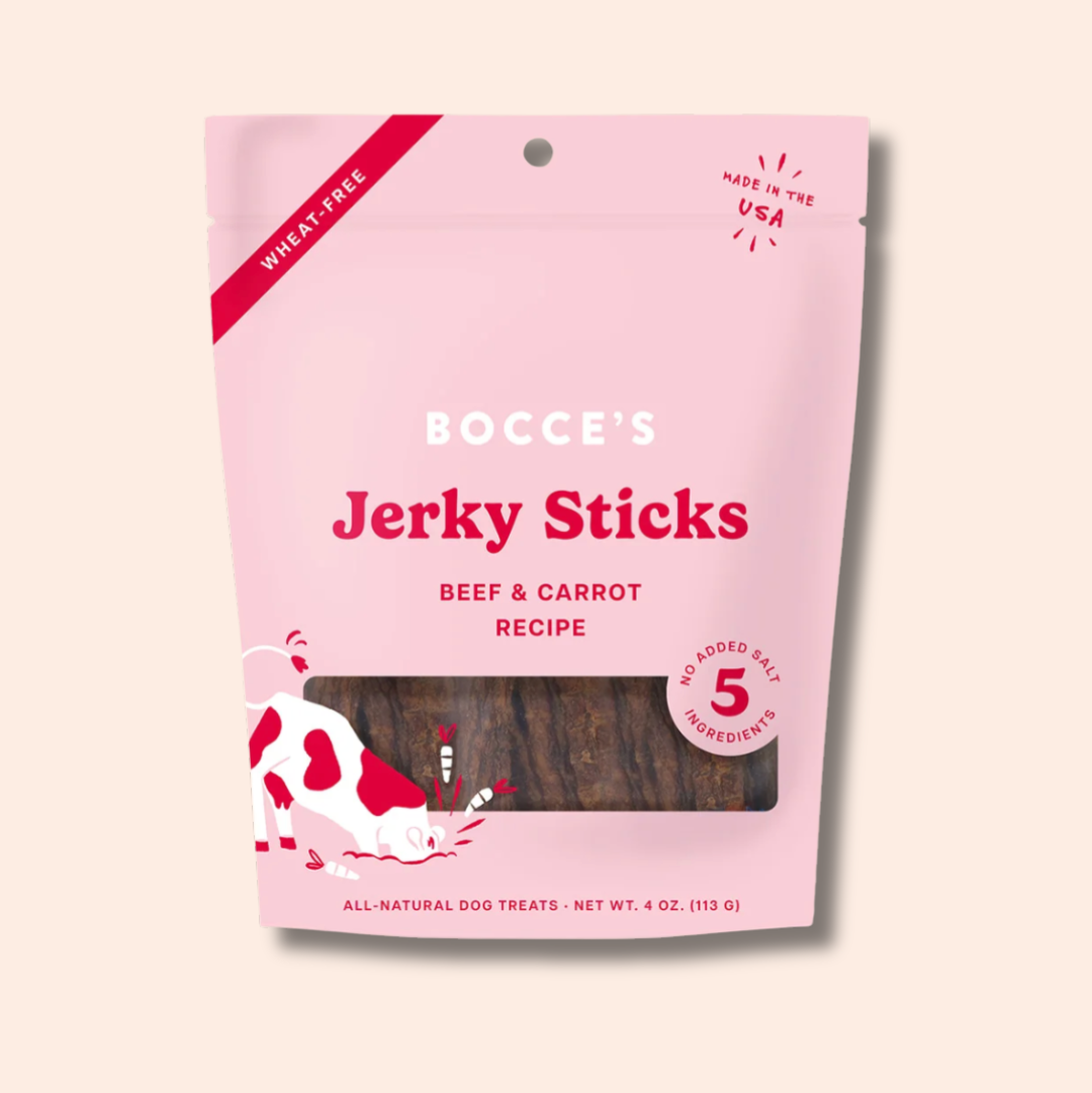 Bocce's Grazers Beef & Carrot Jerky Sticks