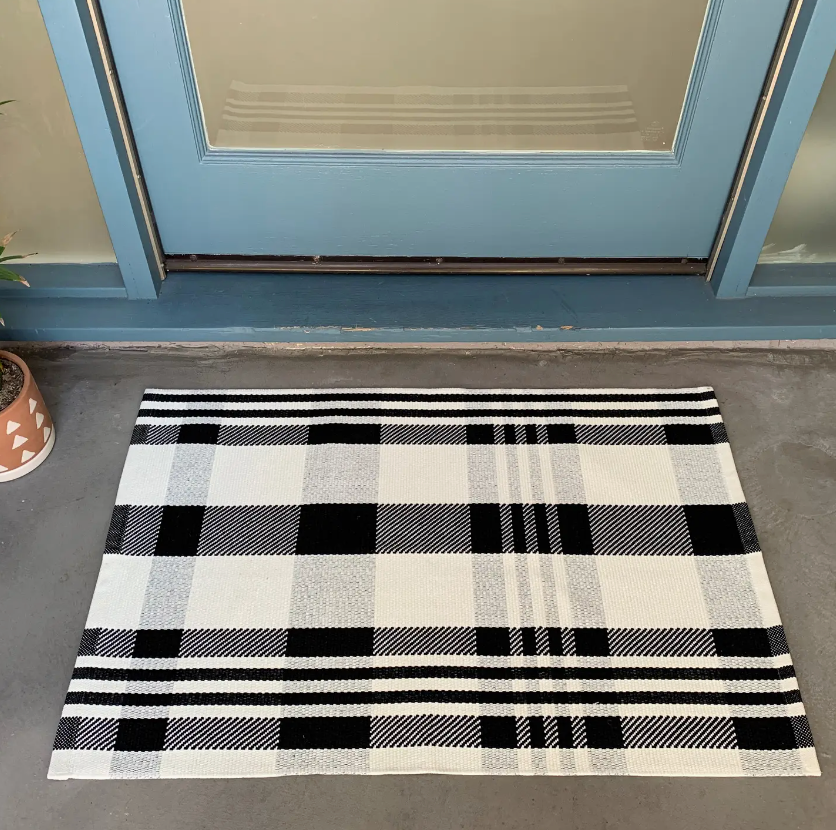 Modern Buffalo Plaid Accent Rug