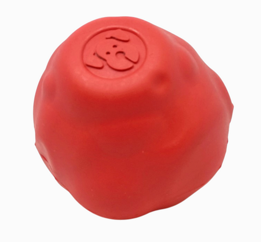 Asteroid Rubber Dog Chew Toy For Heavy Chewers | Red Retrieving Toy | USA Made